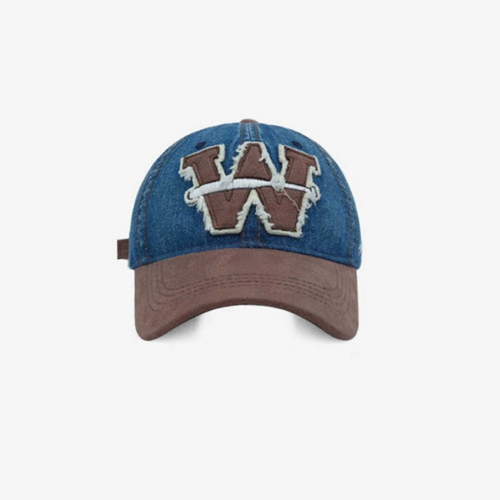 Men's Distressed Denim Baseball Cap Kalsten