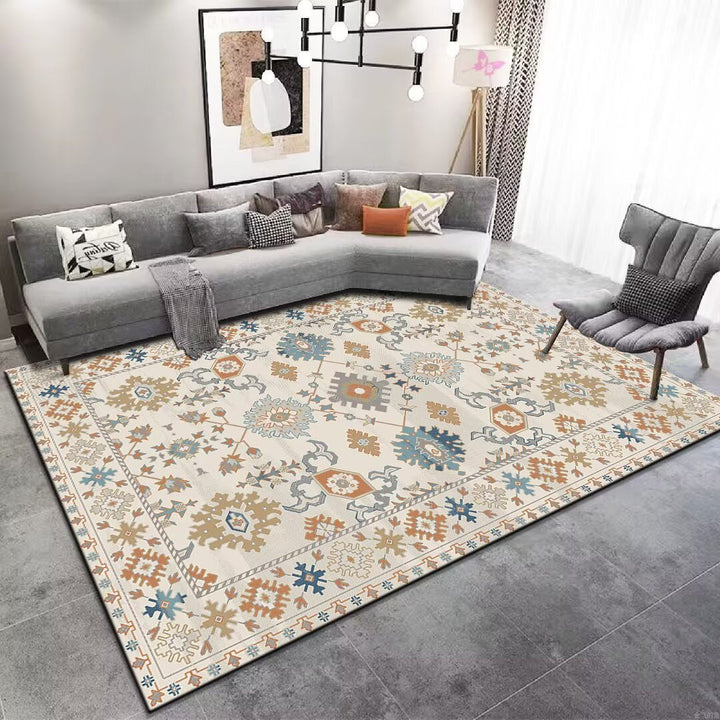 Vintage Floral Patterned Area Rug Kalsten