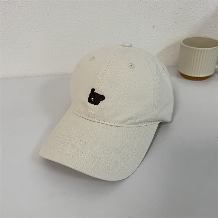 Women's Cute Embroidered Bear Cap Kalsten