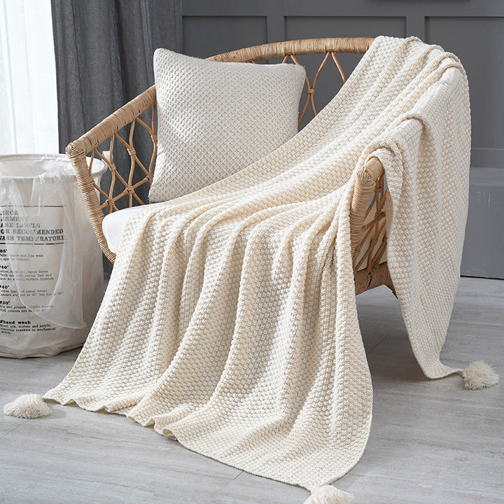 Ladies Elegant Waffle Structure Blanket Kalsten