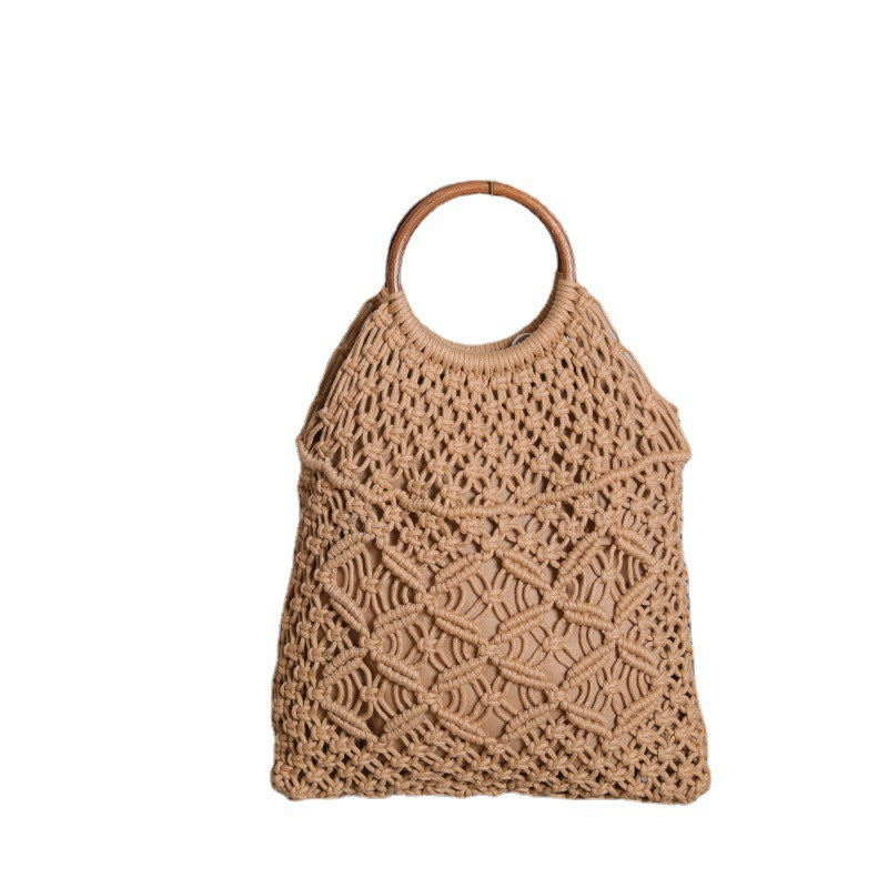 Macrame bag with wooden handle Kalsten