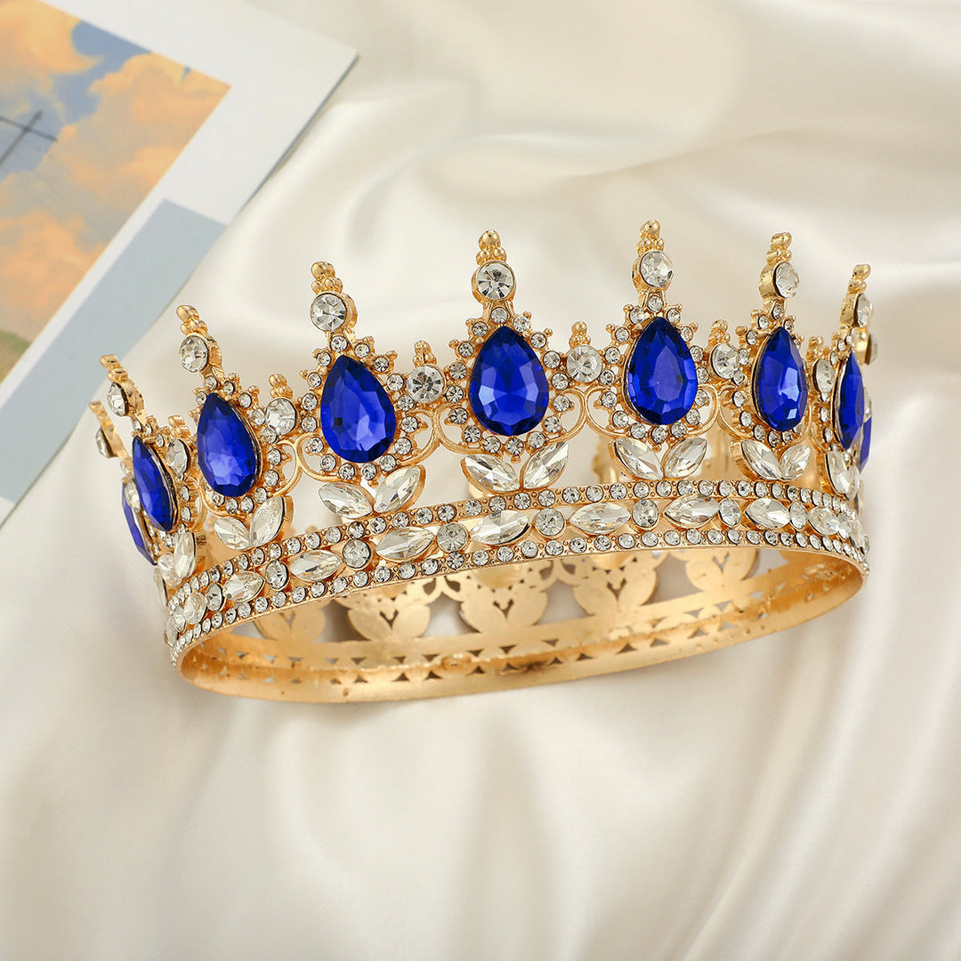Ladies Luxurious Festive Crown with Shining Gemstones Kalsten