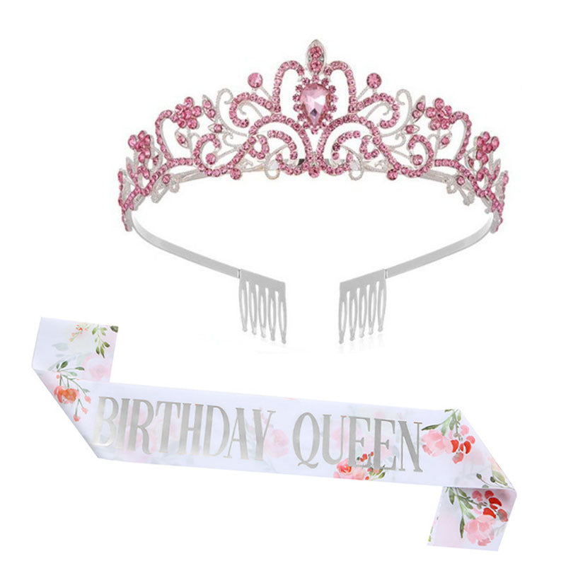 Women's Festive Crown with Elegant Sash Kalsten
