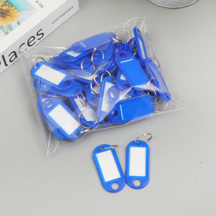 Unisex writable keychain with clear labeling field Kalsten