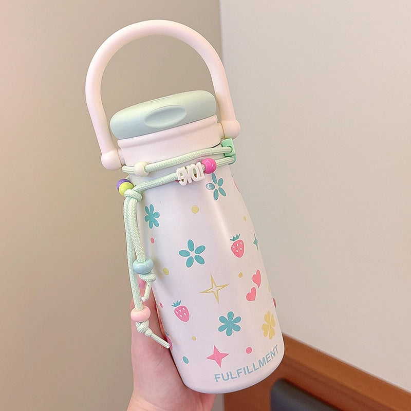 Women’s creative drinking bottle with funny design and practical cord Kalsten