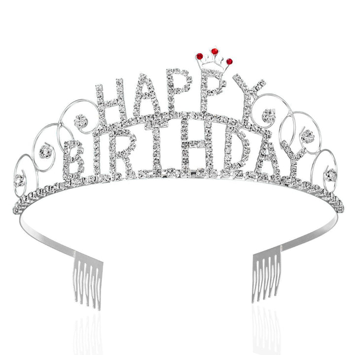 Women's Decorative Hair Crown with Birthday Inscription Kalsten
