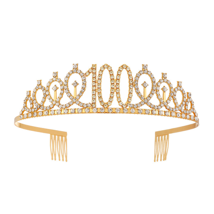 Women's Crystal-Embellished Tiara with Elegant Design Kalsten