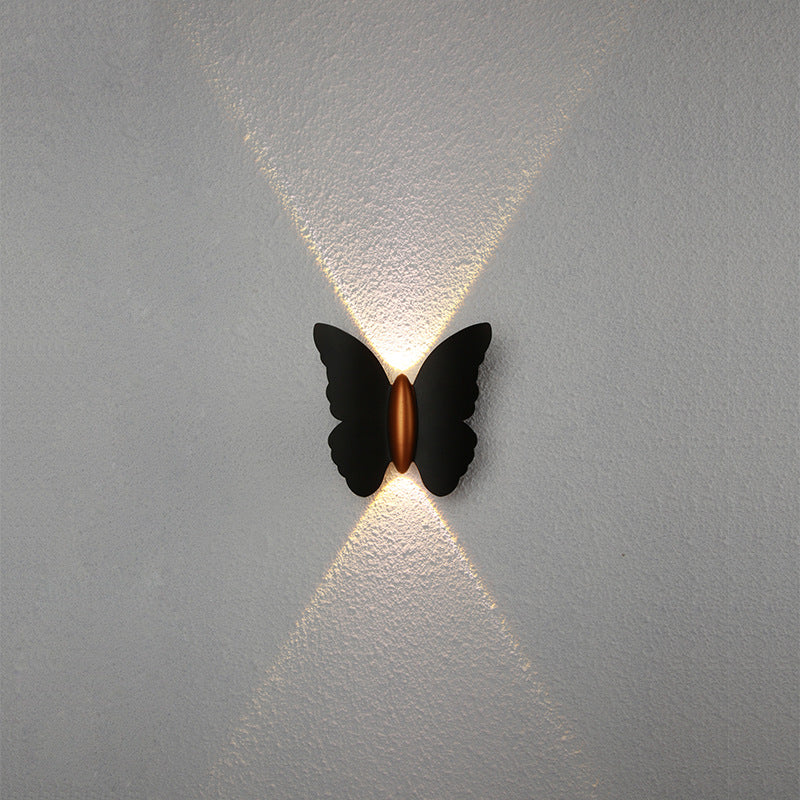 Creative Butterfly Shape Outdoor Patio LED Wall Sconce Lamp | Kalsten