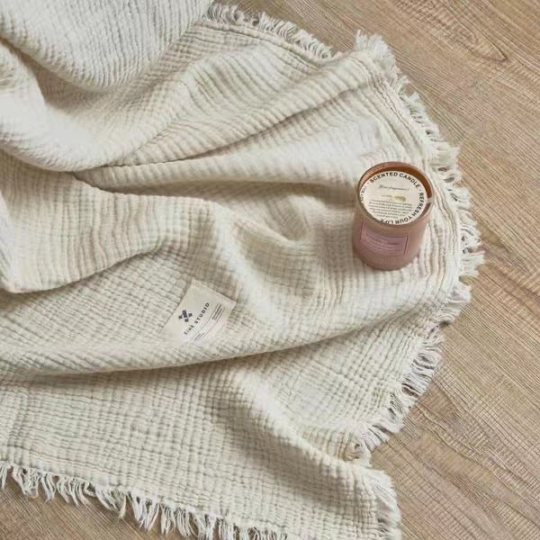 Women's cozy waffle textured blanket Kalsten