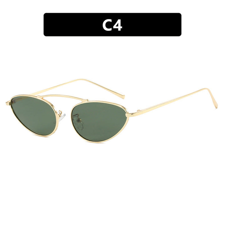 Women trendy Cat-Eye sunglasses with slim metal frame Kalsten