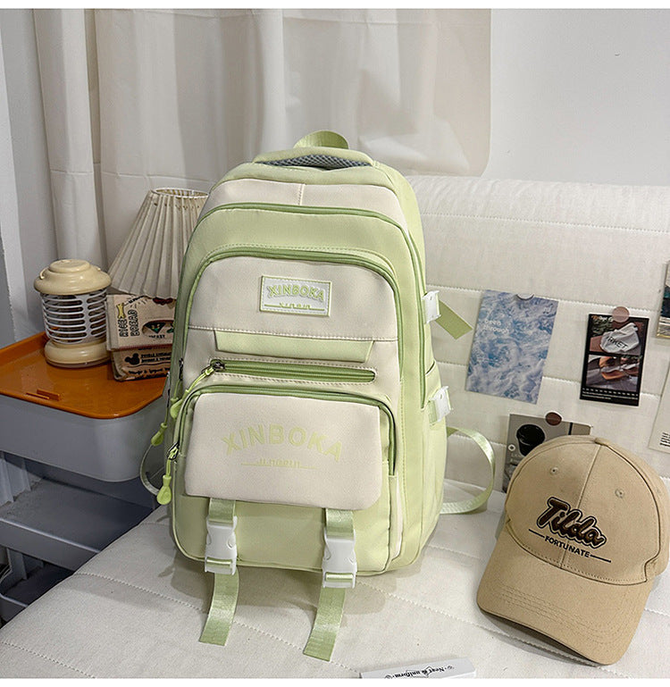Multi-Compartment Casual School Backpack