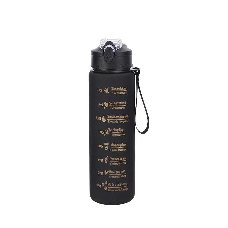Women's Motivational Water Bottle with Time Markers Kalsten
