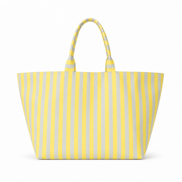 Beach bag with width, water-repellent stripes Kalsten
