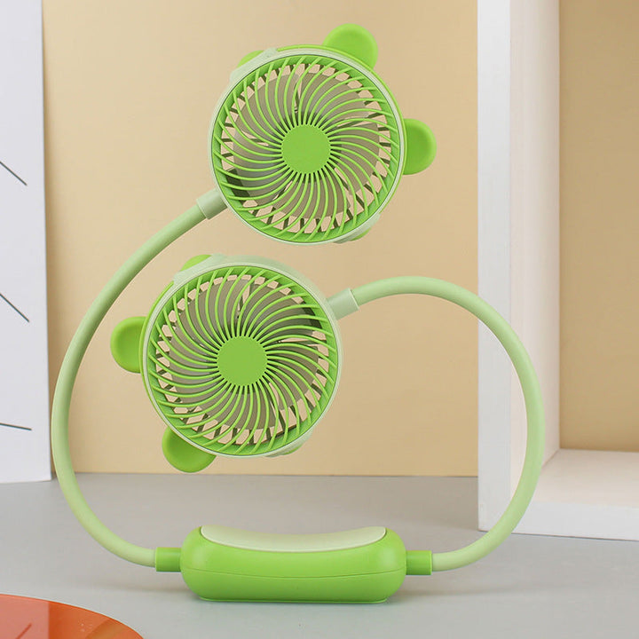 Ladies Portable Neck Fan with Dual Fan Kalsten
