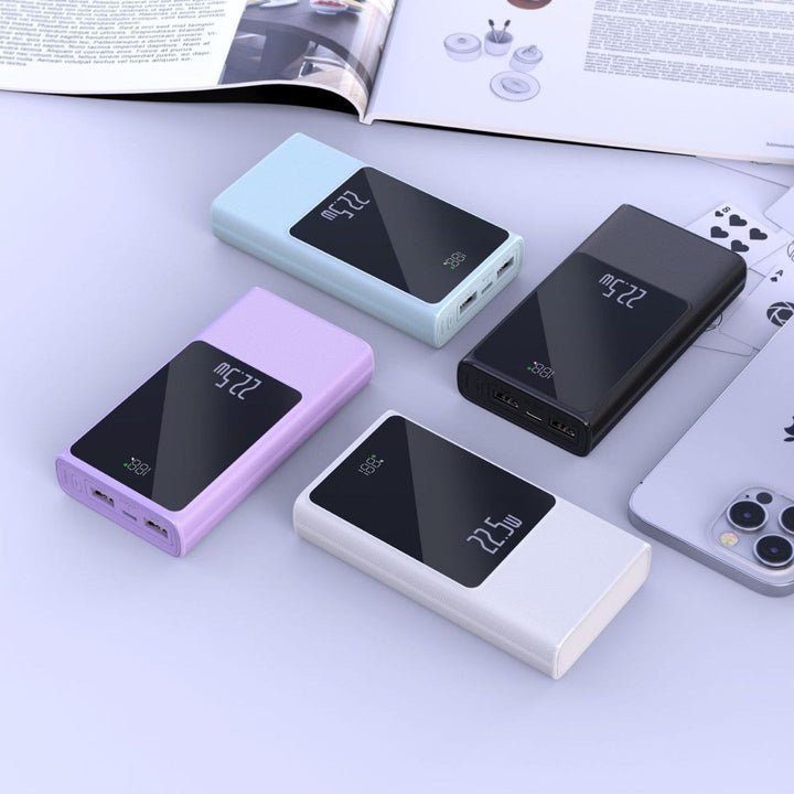 Portable power bank with smart LCD display and dual USB ports Kalsten