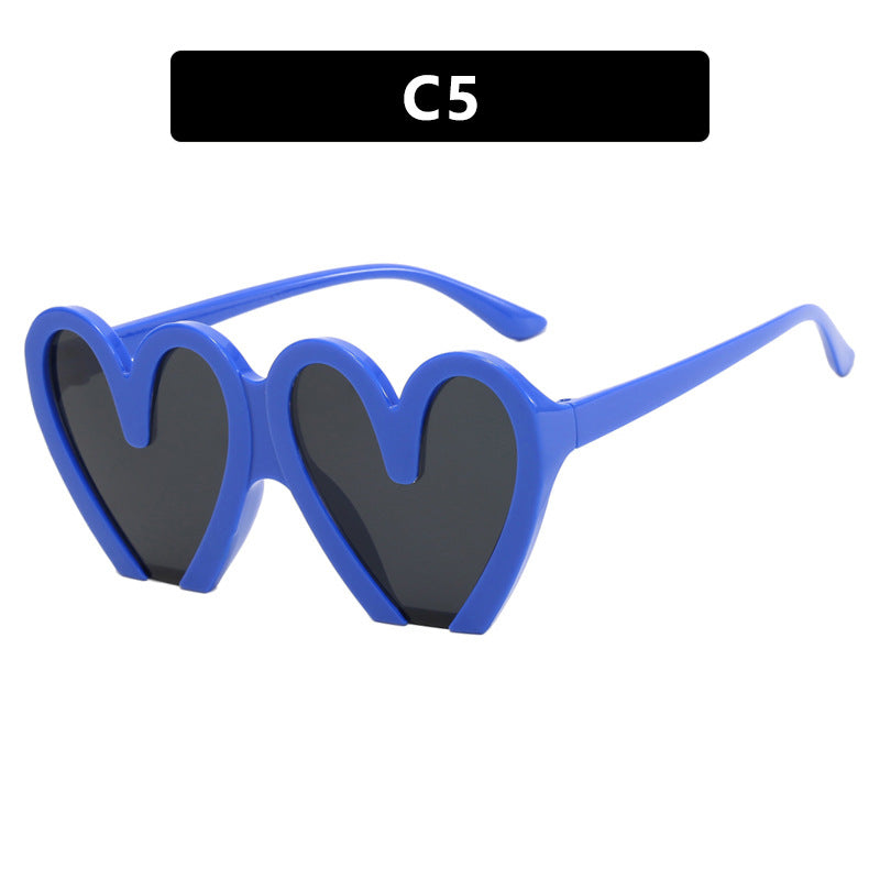 Women's Heart-Shaped Sunglasses with Durable Plastic Frame and UV Protection Kalsten