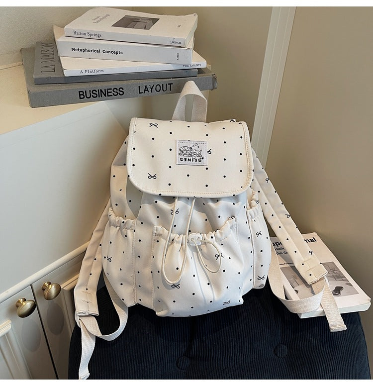 Casual Drawstring School Backpack