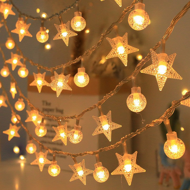 Globe LED String Lights With Waterproof Copper Wire And Textured Clear Bulbs Kalsten