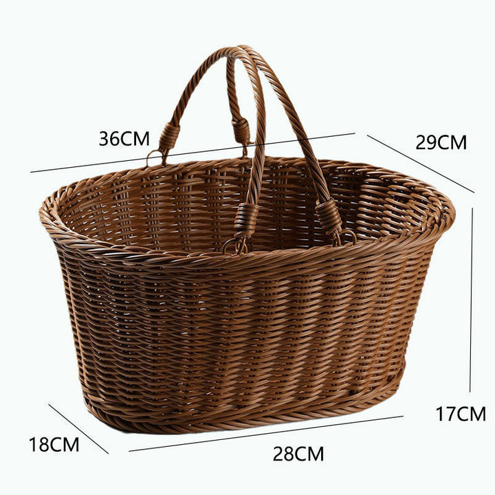 Unisex Handcrafted Basket with Sturdy Handles Kalsten