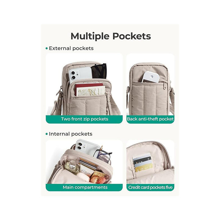 Practical Crossbody Bag with Multiple Compartments Kalsten