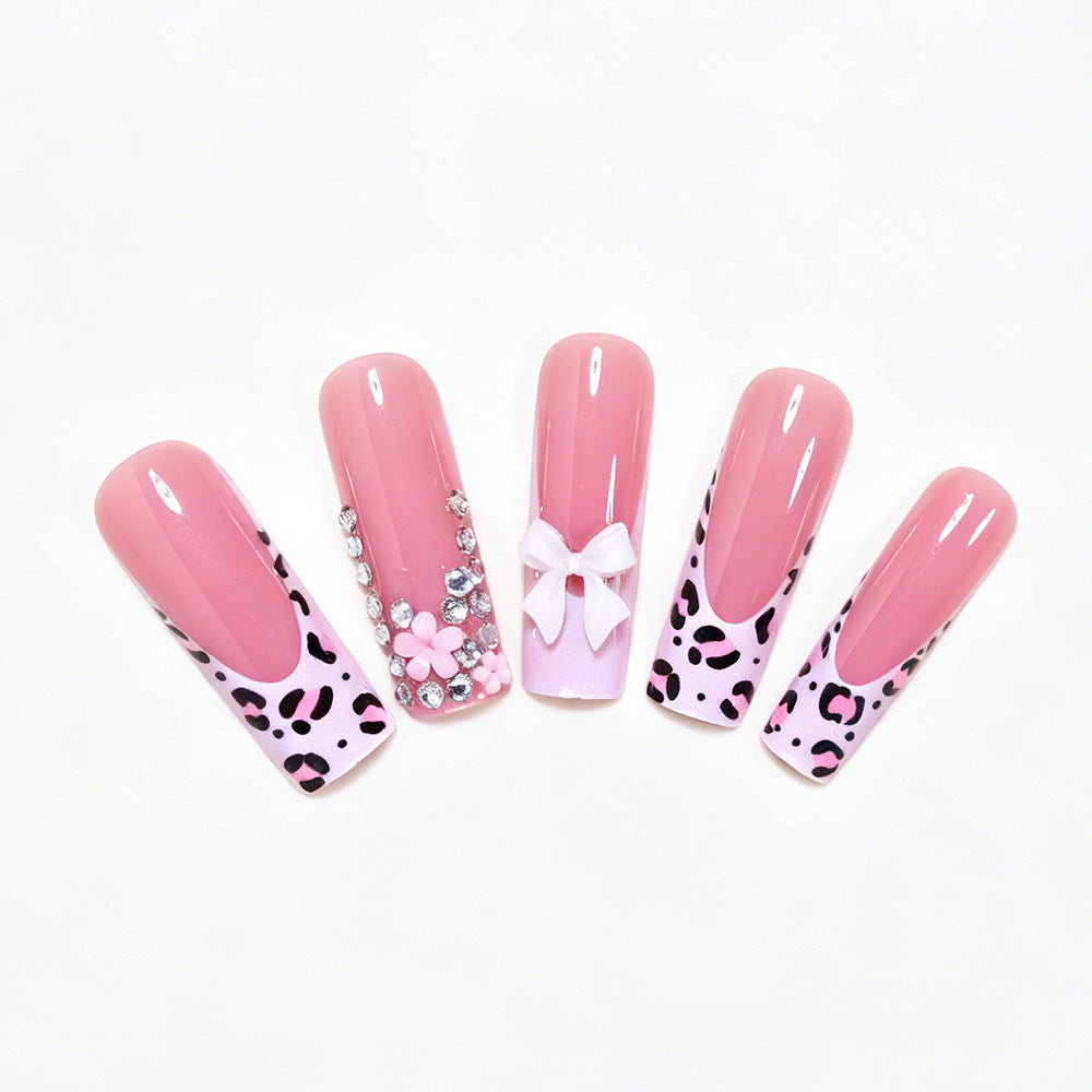 Decorative Press-On Nail Art Set with 3D Accents Acalora