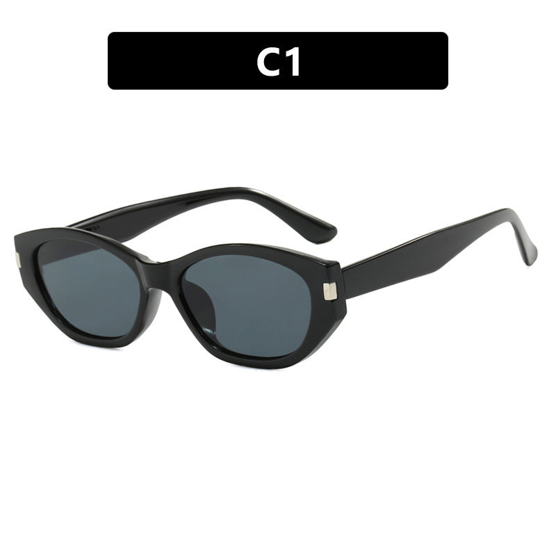 Women's fashionable cat-eye sunglasses with elegant, transparent frame Kalsten
