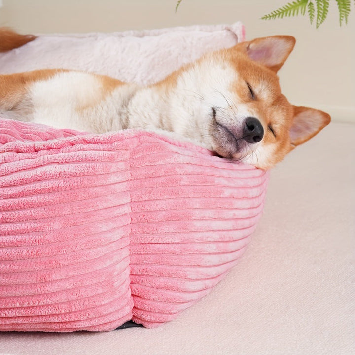 Plush Corduroy Dog Bed