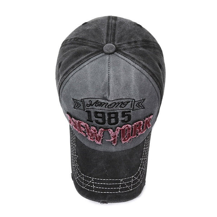 Men's Distressed Cotton Graphic Baseball Cap Kalsten