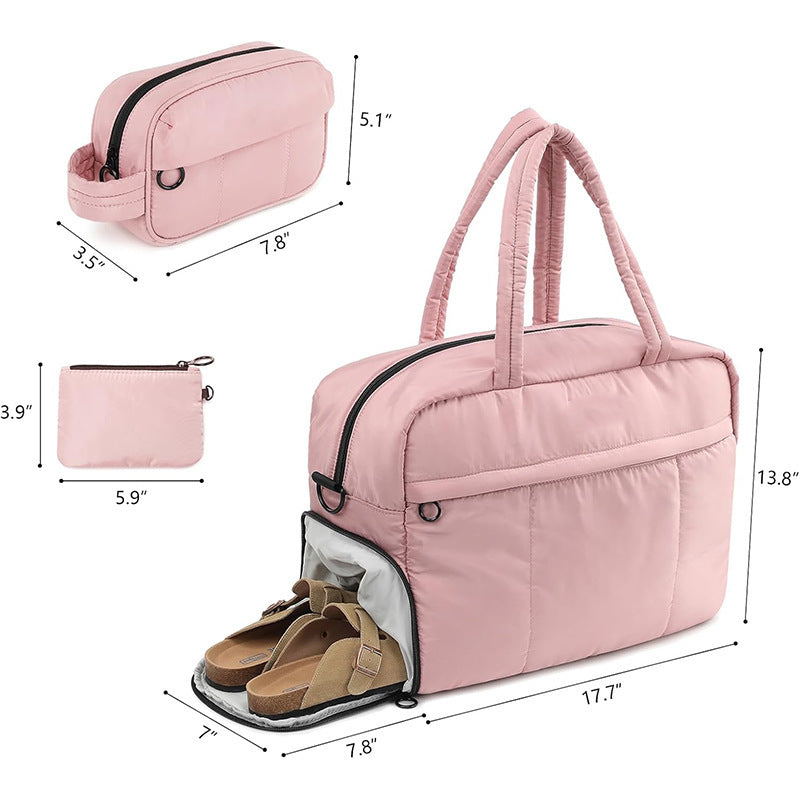Multifunctional Travel Bag with Separate Shoe Compartment Kalsten