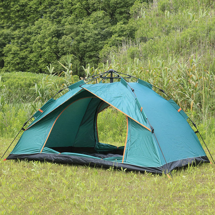 Camping Tent With Expandable Interior And Weatherproof Material Kalsten