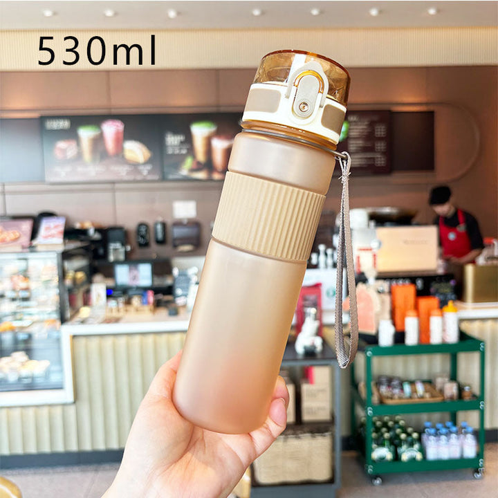 Ladies practical and leak-proof drinking bottle with integrated carrying strap Kalsten