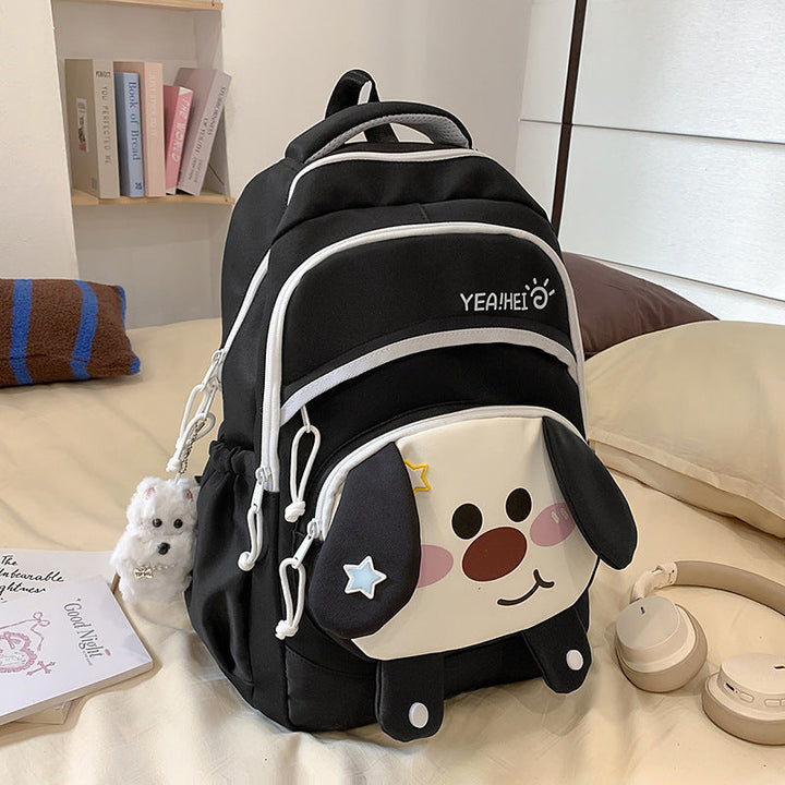 Cute Cartoon Dog-Design School Backpack