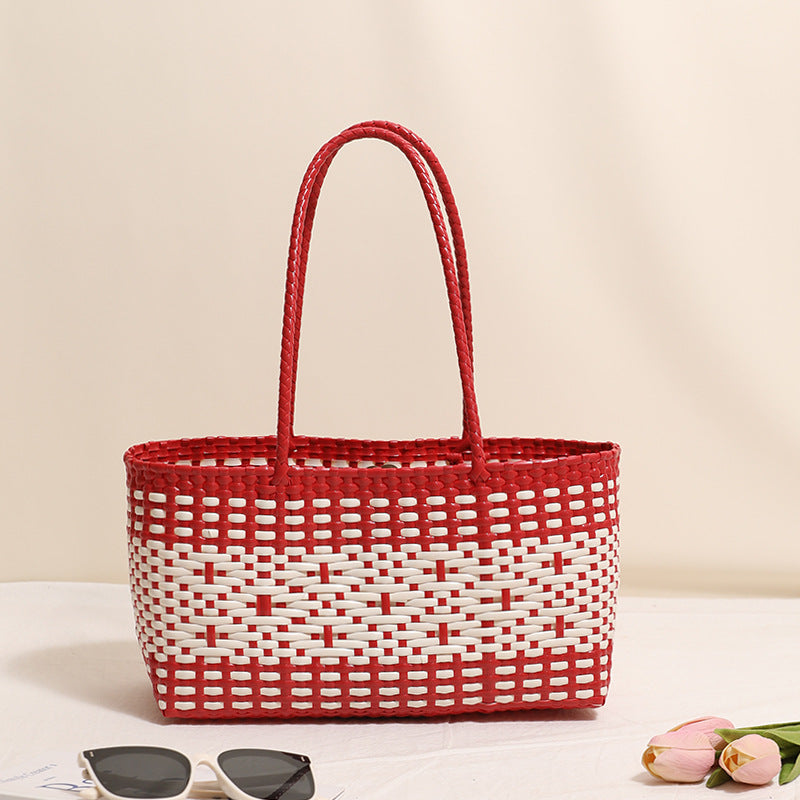Braided tote bag with modern accents Kalsten