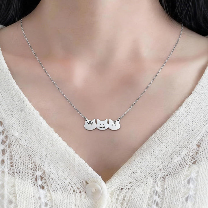 Cat-Themed Charm Jewelry Set Kalsten