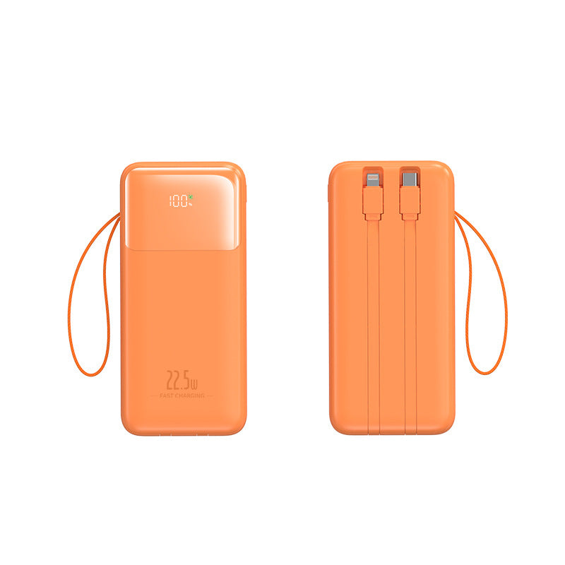 Portable power bank with integrated cable management and fast charging function Kalsten
