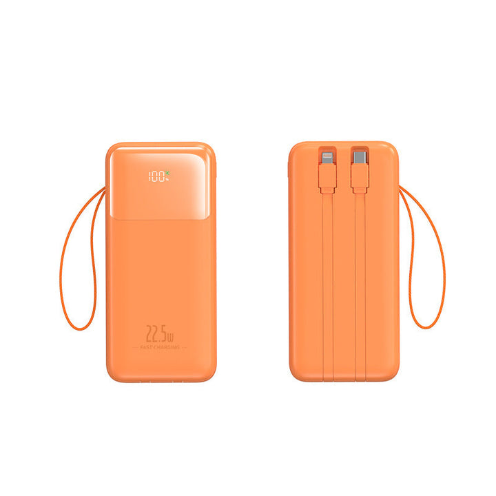 Portable power bank with integrated cable management and fast charging function Kalsten