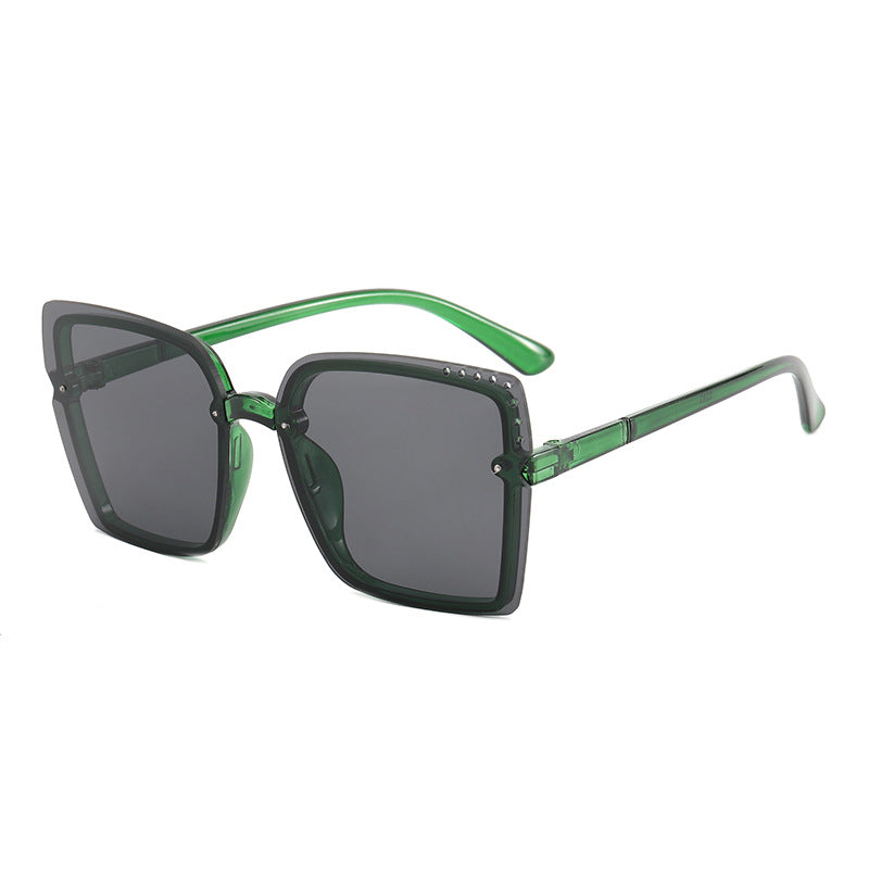 Ladies Square Sunglasses with Sparkling Frame Accents Kalsten
