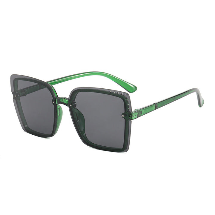 Ladies Square Sunglasses with Sparkling Frame Accents Kalsten