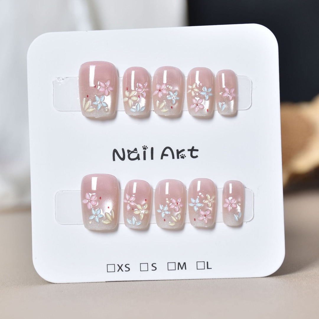Floral Art Press-On Nail Extensions Kalsten