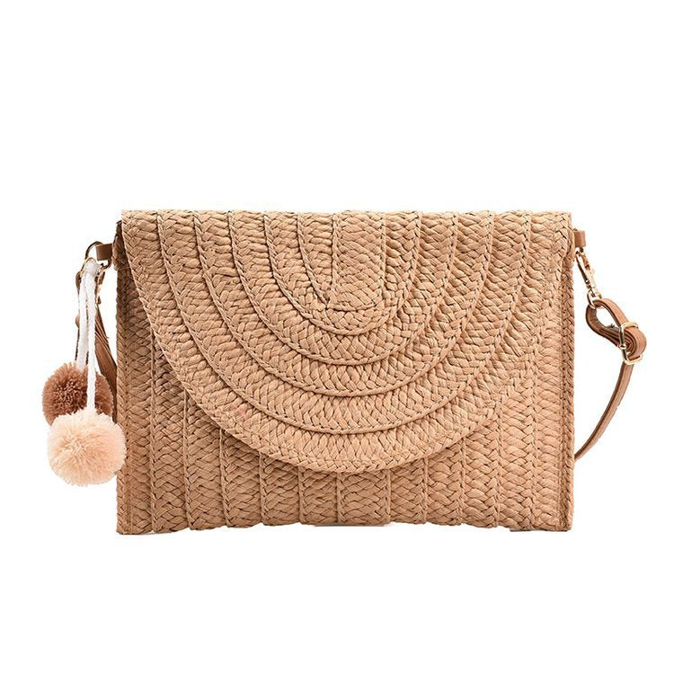 Handcrafted Shoulder Bag Made of Woven Material Kalsten