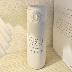 Women's Insulated Water Bottle with Cute Animal Design and Practical Flip Lid Kalsten