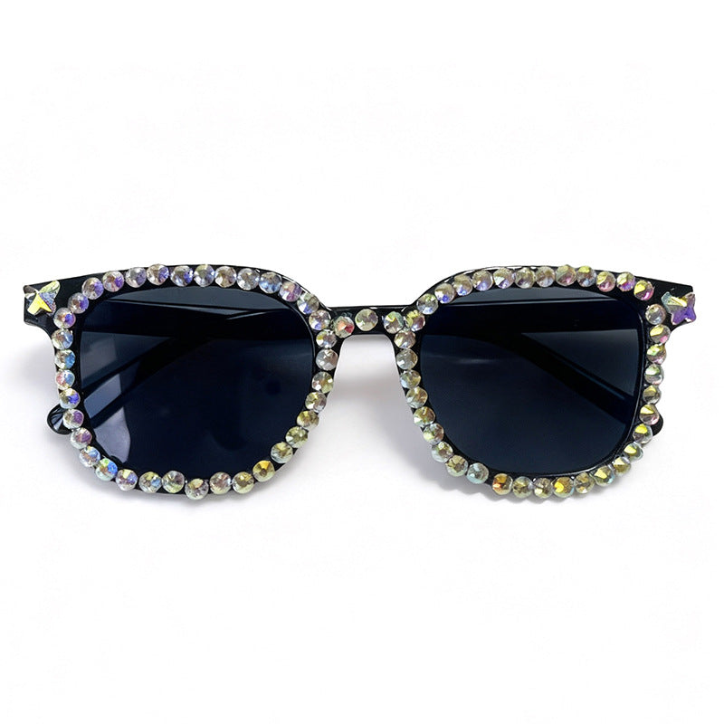 Crystal-Embellished Cat Eye Sunglasses Kalsten