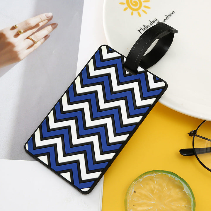 Unisex Chevron Patterned Luggage Tag Kalsten
