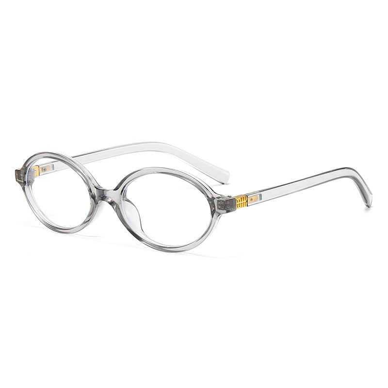 Women's fashionable oval glasses with golden accents Kalsten