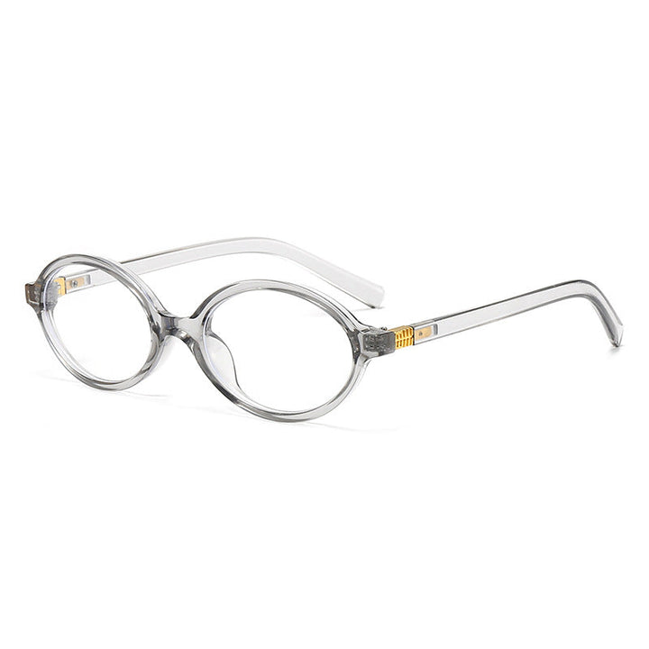Women's fashionable oval glasses with golden accents Kalsten