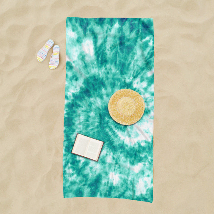generously cut beach towel with TIE-DYE pattern Kalsten