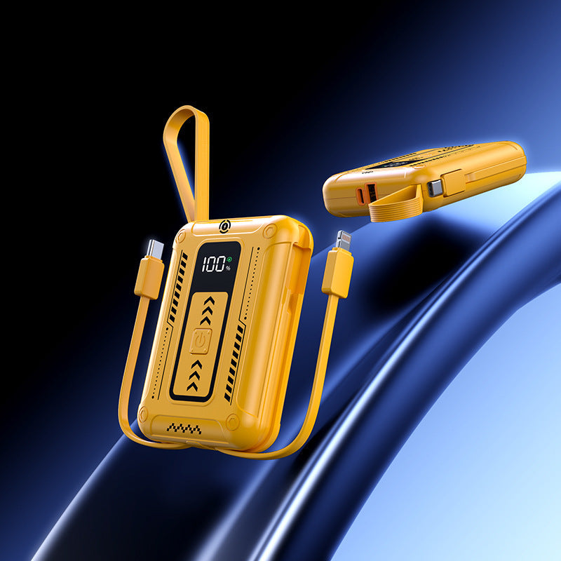 Robust power bank with integrated fast charging function and digital charge level display Kalsten