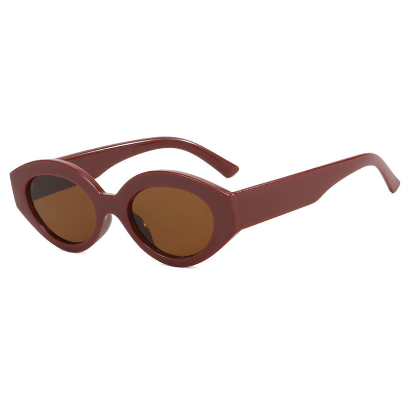 Ladies trendy cat-eye sunglasses with animal print Kalsten