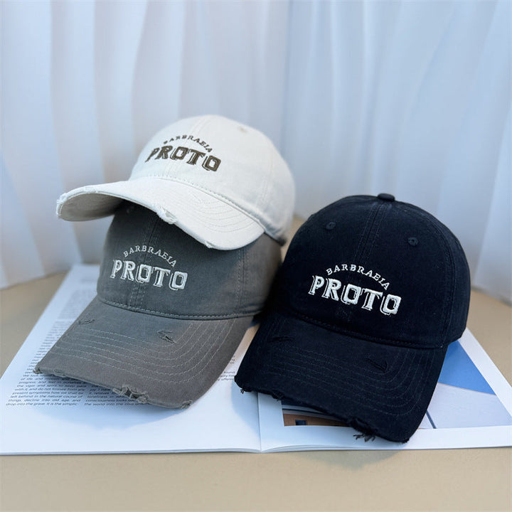 Men's Vintage-Inspired Distressed Baseball Cap Kalsten