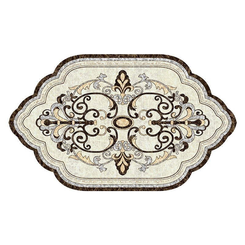 Vintage Floral Bath Mat Kalsten